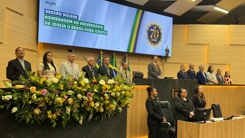Alepi homenageia 70 anos da Igreja Brasil Para Cristo em sessão solene