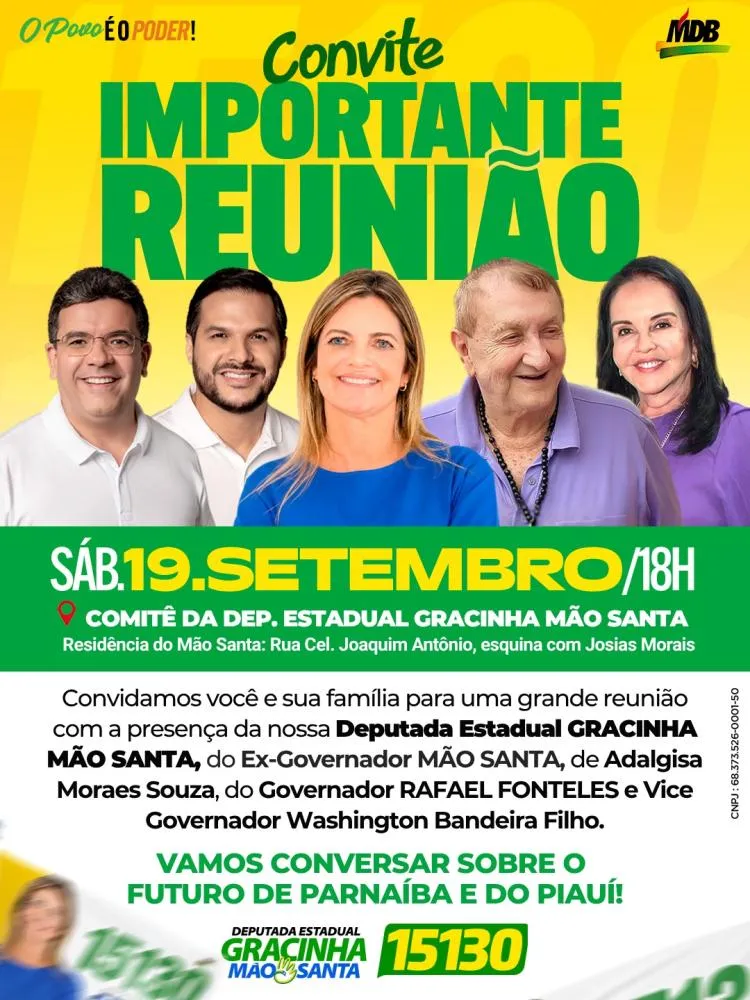 Encontro histórico reúne Rafael Fonteles e Mão Santa em Parnaíba