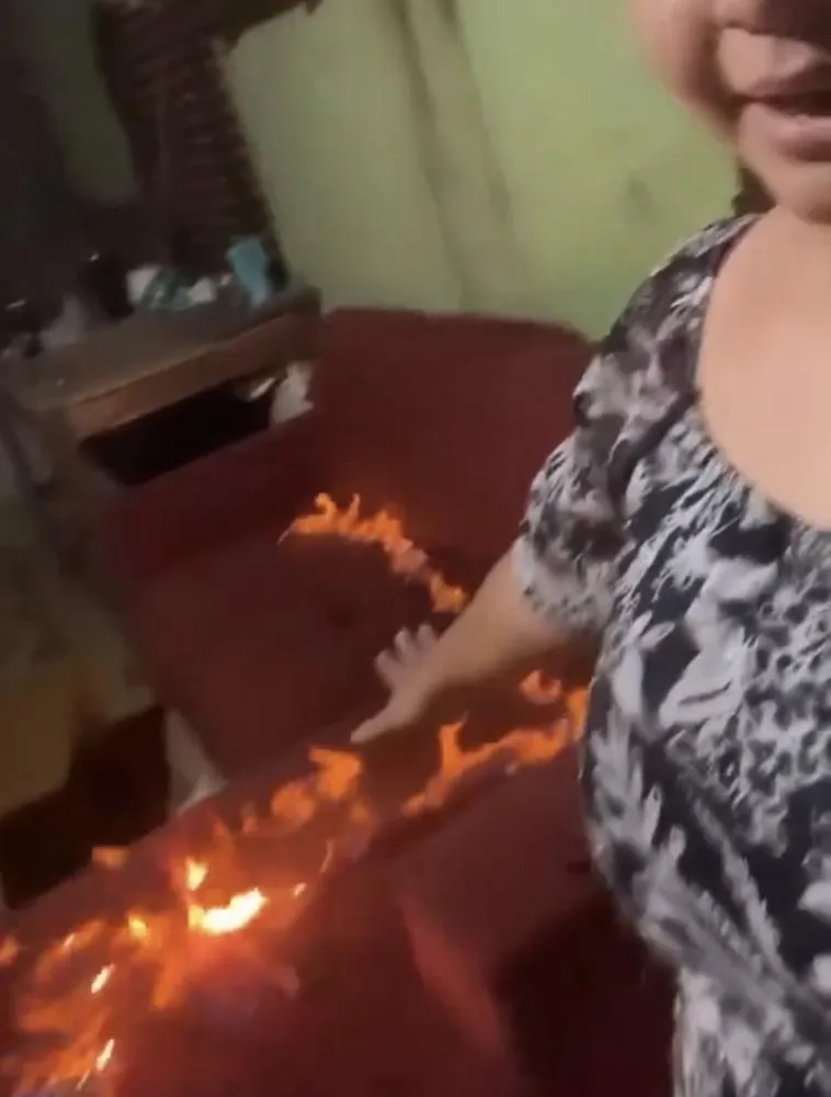 “Não casem”: mulher ateia fogo em sofá após suposta traição no Maranhão