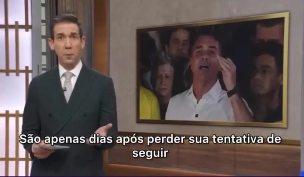 TV dos Estados Unidos noticia fuga de Flávio Bolsonaro e cita investigação